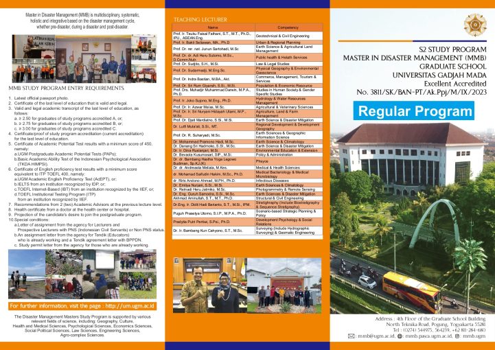 Master in Disaster Management Leaflet